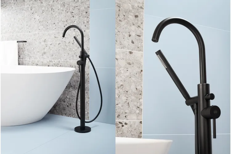 Змішувач для ванни вільностоячий МОЗА black 5035-510-81 image 4