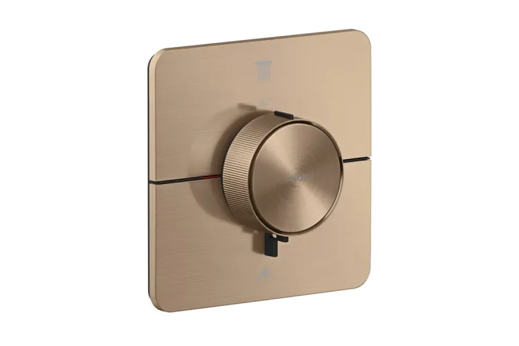 Термостат прихованого монтажу AXOR ShowerSelect ID Softsquare на 2 функції Brushed Red Gold (36754310) image 1