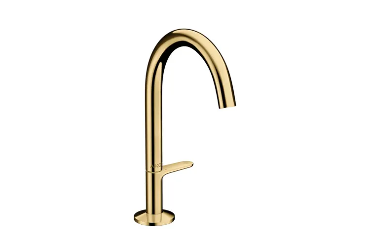 Змішувач AXOR One Select 170 для умивальника з д/к push-open, Polished Brass (48020930) image 1
