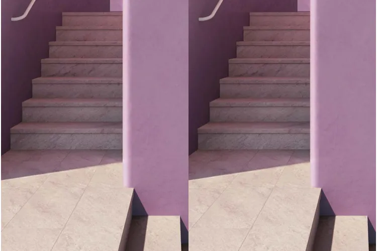 PINK STONE SQUARE STAIR TREAD 120х31.7 (сходинка) зображення 2