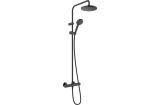 Душова система Vernis Blend Showerpipe 200 1jet з термостатом Matt Black (26276670)