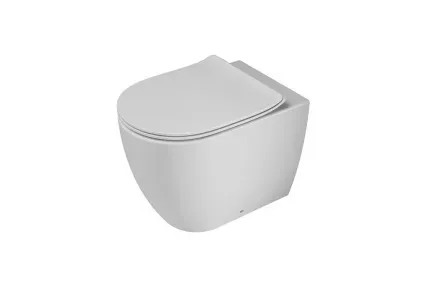 ACRO COMPACT, Унітаз підлоговий 54 см, Rimless з кріпленням, matt white (100374266)