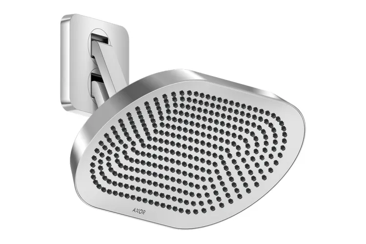 Верхній душ Axor ShowerSphere 370х220 2jet EcoSmart з регульованим кронштейном, Chrome (39746000) зображення 1