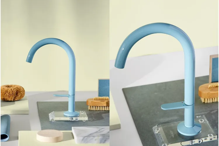 Змішувач AXOR One Select 170 для умивальника з д/к push-open, ICE (48020000ICE) зображення 2