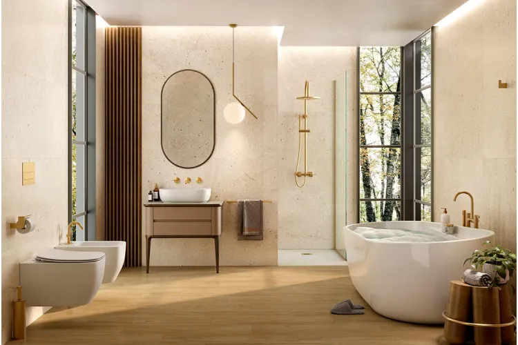 LIGNAGE, Душова система зі змішувачем, brushed gold (100304084)  зображення 2