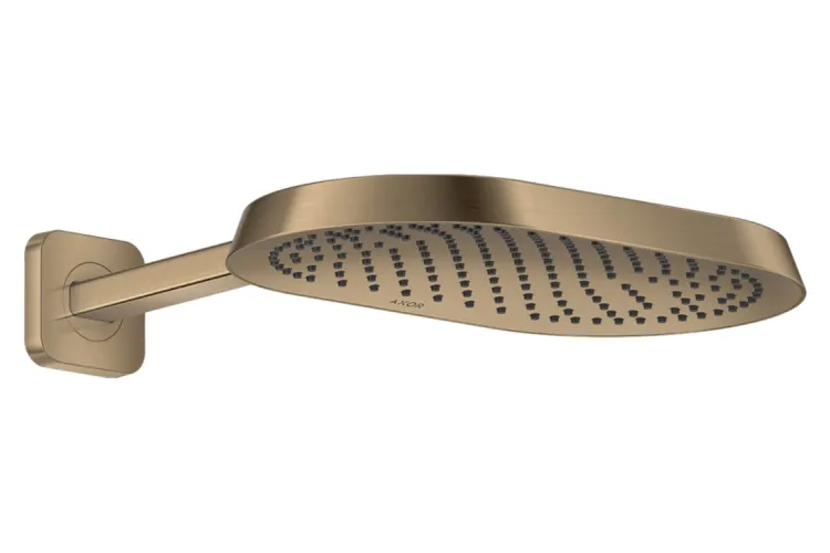 Верхній душ Axor ShowerSphere 370х220 1jet EcoSmart з кронштейном, Brushed Bronze (39749140) image 1
