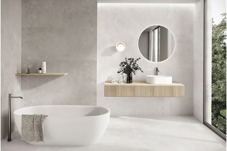 RODAS 3306 WHITE RELIEVE RIBBON 64x147,5 декор (плитка настінна) зображення 2