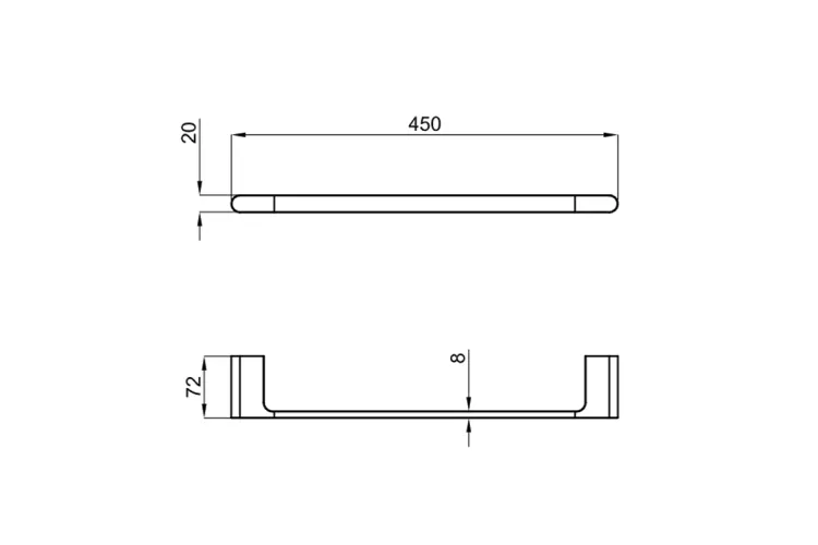 NK CONCEPT, Рушникотримач 45 см, chrome (100328467) image 4