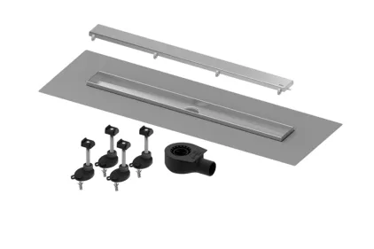 TECEdrainline Комплект душ.каналу з дизайн.решіткою «steel II», нерж.сталь матова 900мм (640926)