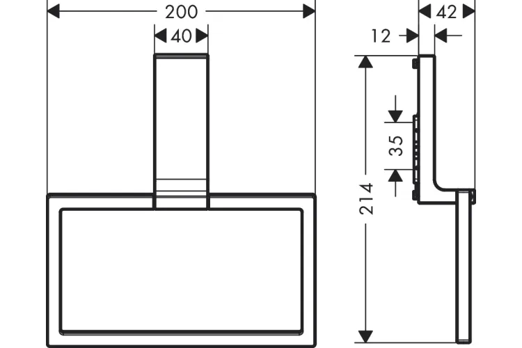 Кільце для рушників Axor Universal Rectangular, Chrome (42623000) image 2