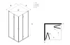 Душова кабіна квадратна SUPERIA 2D 90x90x195 прозоре скло ACTIVE SHIELD 6мм зображення 2