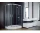 Кабіна асиметрична MODERN 100x80x185 універсальна: скло mrozone, профіль хромований