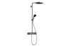 Душова система Pulsify Showerpipe 260 1jet 400 EcoSmart, Brushed Black Chrome (24221340) image 1
