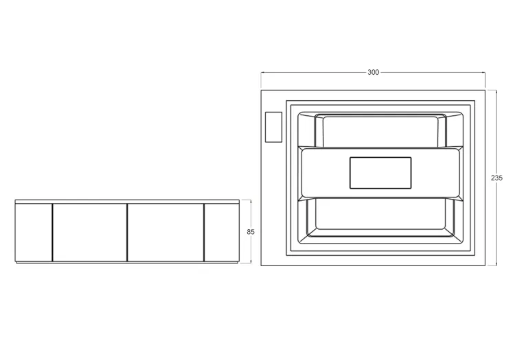 Міні-басейн ZEN ACTIVE PR1 300x235x85 WHIRLPOOL, AIRPOOL, DIGITAL CONTROL (V203M) image 5