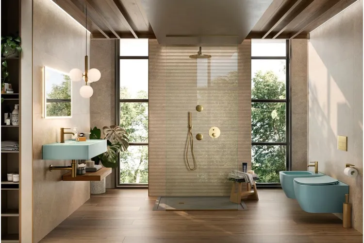 RONDO, Зовнішня частина вбудованого змішувача ванна/душ, gold (100345122)  image 2