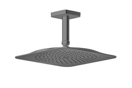 Верхній душ Axor Citterio C 270х270 1jet P зі стельовим кронштейном 100 мм, Polished Black Chrome (28792330)