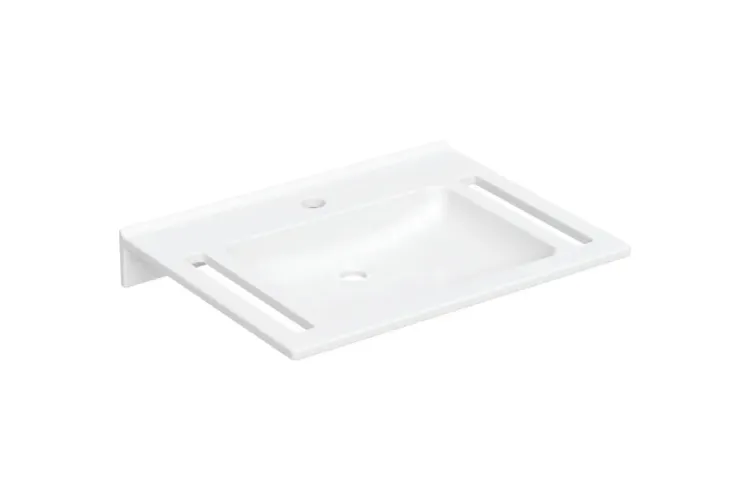 Умивальник PUBLICA 70 см, прямокутний, альпійський білий KeraTect (402170016) image 1