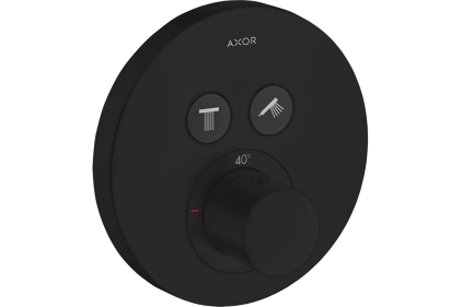 Термостат для 2-х споживачів AXOR ShowerSelect S прихованого монтажу Matt Black 36723670