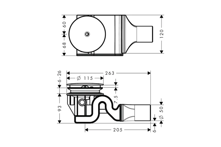 Сифон для піддона "RainDrain" 90 мм XXL (60067000) image 2