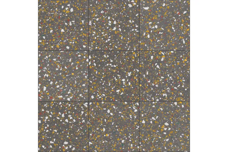 TERRAZZO ANTHRACITE NATURAL 60x60 (59.2x59.2) (плитка для підлоги і стін) зображення 1