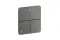 Перемикач ShowerSelect ID Softsquare на 3 функції, Brushed Black Chrome (36781340)