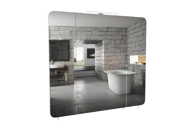 Дзеркальна шафа РОМА 85 см без підсвічування зображення 1