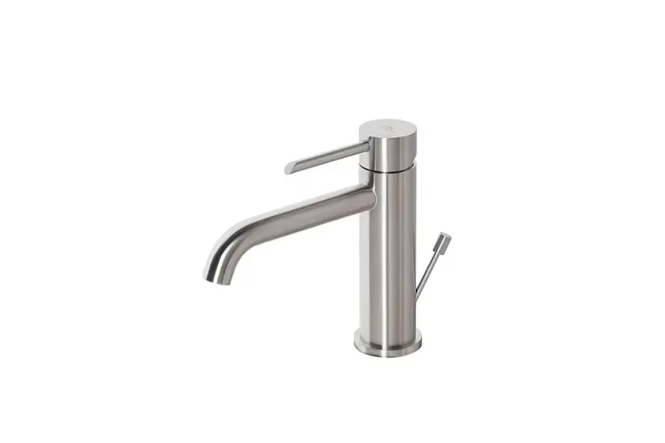 ROUND INOX, Змішувач для умивальника, brushed stainless steel (100283359) зображення 1