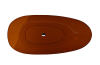 Ванна вільностояча XARA 160х75 Earth Rust, з сифоном клік-клак хром зображення 3