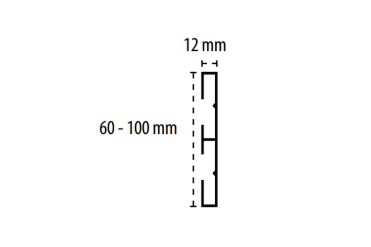 Декоративний плінтус PRO-SKIRTING SILVER 6х250х1.2 image 2