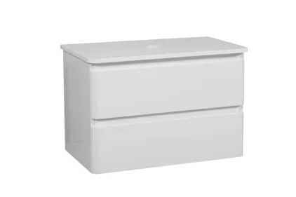 Тумба АКЦЕНТ 100 см зі стільницею (консольна) біла