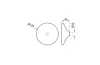LOUNGE, Гачок для рушника d12см, для умивальника Lounge Fluid, matt black (100390361) image 2