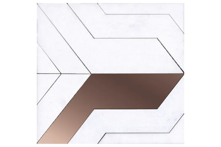 G-160 FOCUS WHITE COPPER 28x29 (мозаїка) image 1