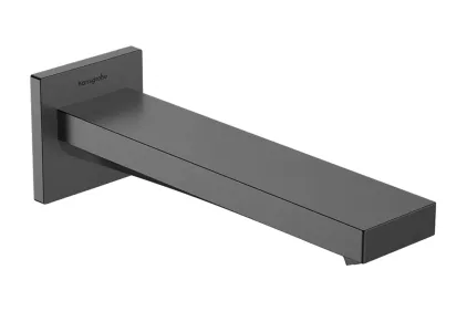 Вилив Tecturis E на ванну з виступом 210 мм, Brushed Black Chrome (73410340)