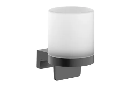 AddStoris S Дозатор підвісний для рідкого мила, Brushed Black Chrome/скло (41765340)