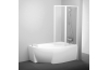 Шторка для ванни VSK2 Роса II 170 R Transparent Білий 76PB0100Z1 image 1