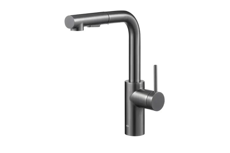 Змішувач для мийки з витяжним душем DUERO BASIC pvd gun metal grey 6623-110-61 image 1