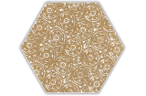 SHINY LINES GOLD HEKSAGON INSERTO F 19.8X17.1 (декор для стін та підлоги)