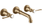 Змішувач Axor Montreux для умивальника двохвентильний Lever зі стіни 16534140 Brushed Bronze