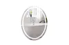 Qtap Mideya Дзеркало 500х700 овальне, LED touch switch, з годинником image 1