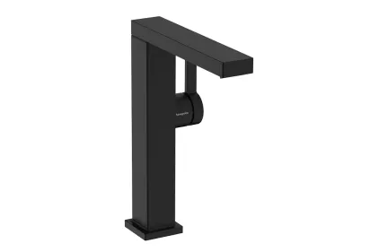 Змішувач Tecturis E 210 Fine CoolStart EcoSmart+ push-open для умивальника з поворотним виливом, Matt Black (73060670)