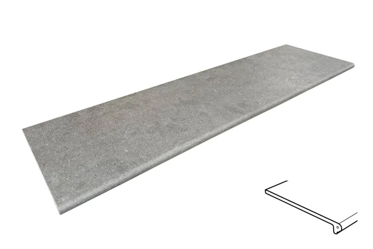 CRONOS GRIS Peldano Redondeado 970689 сходинка з заокругленим капіносом 119.7x33x1.4 PZ724 (керамограніт) зображення 1