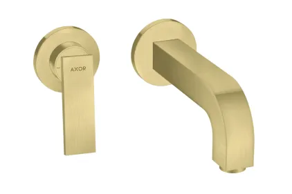 Змішувач зі стіни Axor Citterio 220 Lever для умивальника, Brushed Brass 39121950