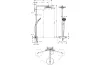 Душова система Raindance Select S 240 2jet з термостатом, хром/білий (27129400) зображення 2
