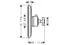 Термостат Axor Montreux Highflow прихованого монтажу Cross Chrome 16815000  зображення 2