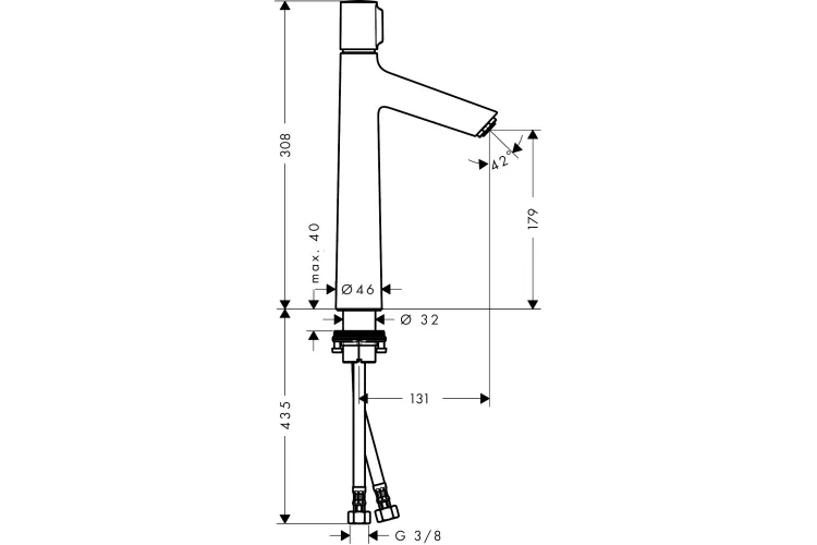 Змішувач Talis Select S 190 для умивальника без донного клапана (72045000) image 3