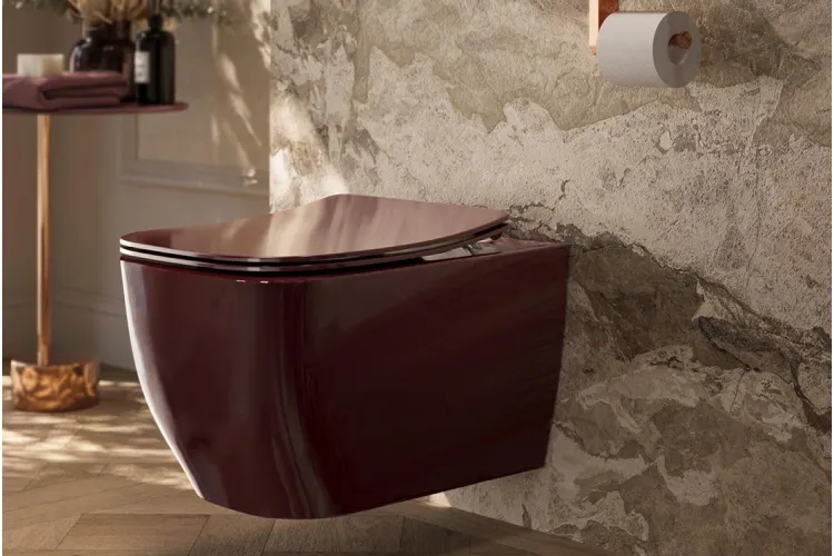 LOUNGE, Унітаз підвісний, з кріпленням, cherry glossy (700036430) зображення 2