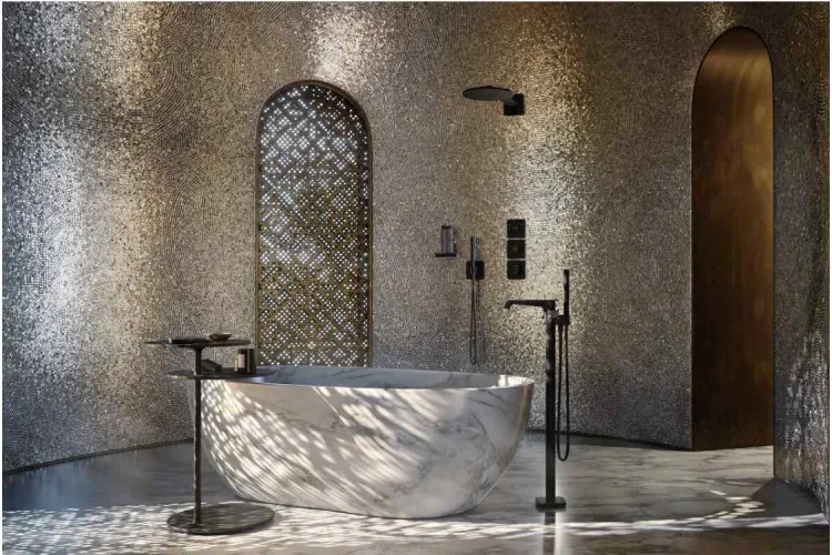 Верхній душ Axor 300 2jet P з тримачем, Matt Black (35303670) image 5