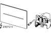 Панель змиву TECEsolid для унітазу,електронна, безконтактна,230/12В, нержавіюча сталь (9240454) зображення 3