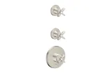 Термостат Axor Archivio Cross для 2-х споживачів, Stainless Steel Optic (34142800)