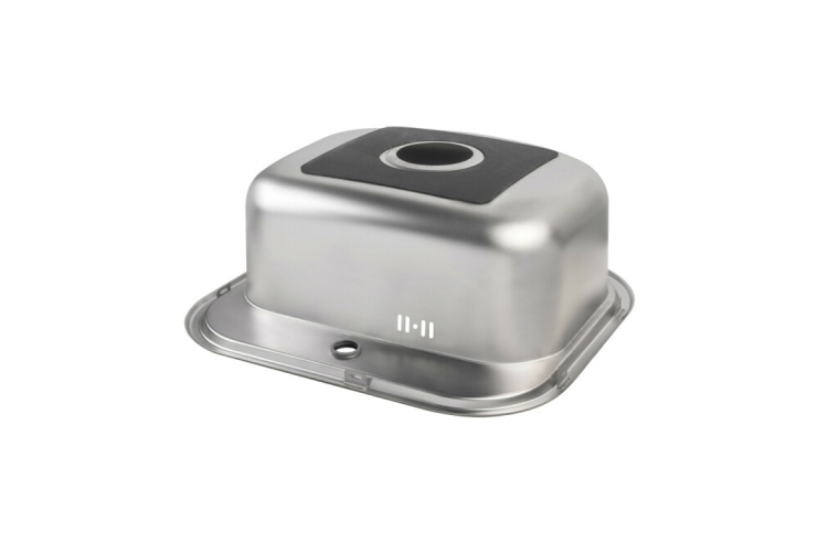 Кухонна мийка LIDZ 4749 0.8 мм Micro Decor, Satin зображення 4